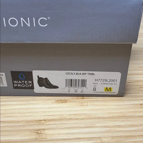 Vionic Black Leather double Side-Zip Booties - Picture 2 of 10